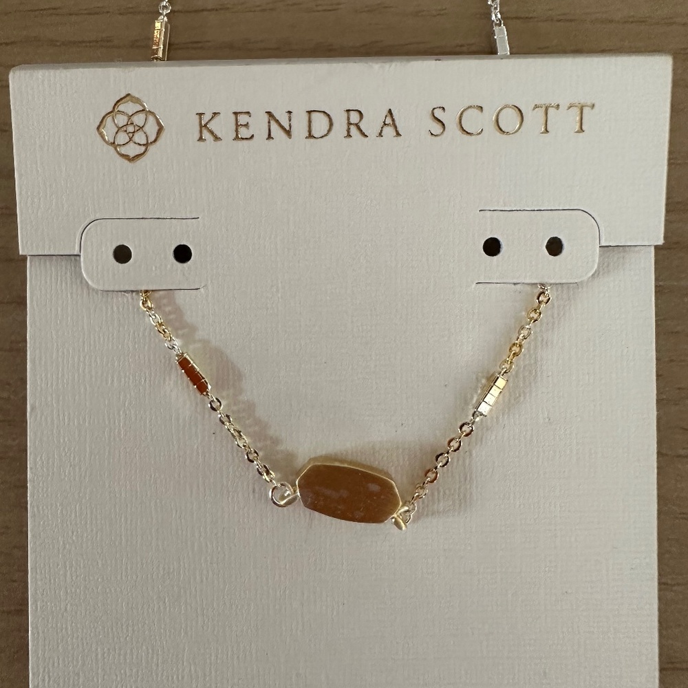 New Kendra Scott two-tone necklace